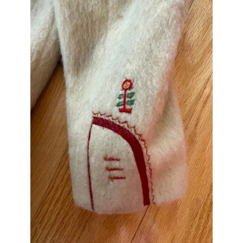 RARE Neiman Marcus‎ Haidegger Austrian Wool Peacoat Kids Size 65, embroidery